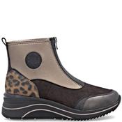 Remonte Womens Zip Ankle Boot - Brown Metallic - 40