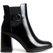 Redz Womens Zip Ankle Boot - Black Patent - 38 image