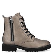 Remonte Womens 7 Eye Lace Zip Boot - Metallic - 42 image