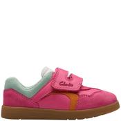 Clarks Kids Strap Trainer - Hot Pink - K5/Eu21.5 image