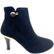 Susst Womens Zip Ankle Boot - Black Suede - 38 image