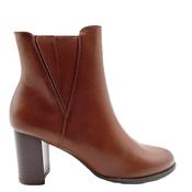 Chauss Womens Zip Ankle Boot - Cognac - 41 image