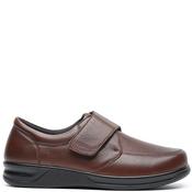 G Comfort Mens Wide Fit Strap Shoe - Cognac - 42