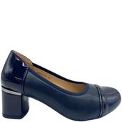 Nine To Five Womens Block Heel Court - Navy - 39 image