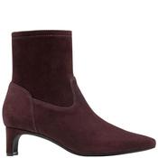 Clarks Womens Suede Stretch Ankle Boot - Brown - Uk 4
