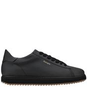Sampla Womens Appleskin Lace Trainer - Black - 37 image