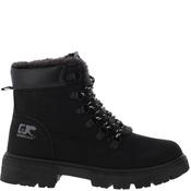 Gjk Womens Zip Lace Fur Lined Ankle Boot - Black - 37 image