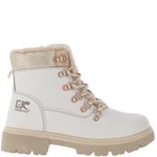Gjk Womens Zip Lace Fur Lined Ankle Boot - Ice - 40 image