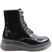 Heavenly Feet Womens Ankle Boot - Black Patent - 4 image