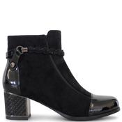 Redz Womens Diamante Strap Ankle Boot - Black - 37 image