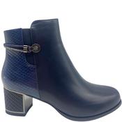 Redz Womens Zip Ankle Boot - Navy - 39 image