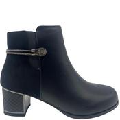 Redz Womens Zip Ankle Boot - Black - 39 image
