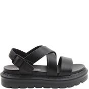 Heavenly Feet Womens Wedge Strap Sandal - Black - 8 image