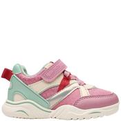 Clarks Kids Strap Trainer - Pink Multi - K8/Eu25.5 image