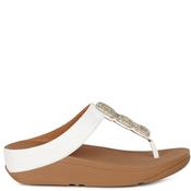 Fit Flop Womens Wedge Toe Post Sandal - White - 38