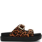 Steve Madden Womens Flat Strap Sandal - Leopard - 40 image