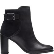 Clarks Womens Zip Ankle Boot - Black Leather - Uk 4 image