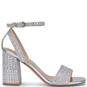 Truffle Womens Strap Sandal Mid Heel - Silver - 4 image