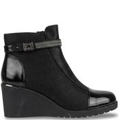 Redz Womens Wedge Ankle Boot - Black - 37 image