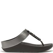 Fitflop Womens Wedge Strap Sandal - Pewter Metallic - Uk 4 image