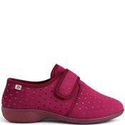 Berevere Womens Strap Slipper - Burgundy Suede - 37 image