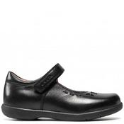 Geox Girls Velcro Strap Shoe - Black Leather - Eu26/K8.5