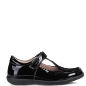 Geox Girls Velcro T/Bar Shoe - Black Patent - Eu26/K8.5 image