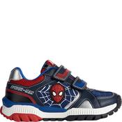 Geox Boys Spiderman Strap Trainer - Navy Red - Eu34/J2