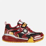 Geox Boys Avengers Strap Trainer - Black Red - Eu35/J2.5