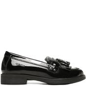 Geox Girls Tassel Slip On Loafer - Black Patent - Eu41/J7 image