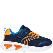 Geox Boys Strap Trainer - Navy Orange - Eu28/K10 image
