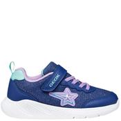 Geox Girls Glitter Strap Trainer - Blue Lilac - Eu28/K10 image