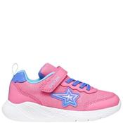 Geox Girls Glitter Strap Trainer - Pink Indigo - Eu29/K11 image