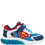 Geox Kids Superman Lights Strap Trainer - Blue Red - Eu26/K8.5 image
