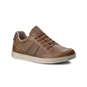 Geox Boys Zip Tie Shoe - Tan Navy - 32