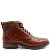 Park Avenue Mens Zip Lace Ankle Boot - Cognac Leather - 12 image