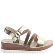 Heavenly Feet Womens Wedge Strap Sandal - Gold - 41 image