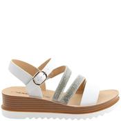 Heavenly Feet Womens Wedge Strap Sandal - White - 39 image