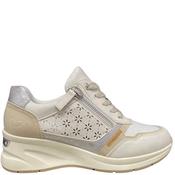Susst Womens Wedge Zip Lace Trainer - Off White - 39 image