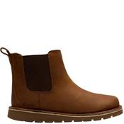 Clarks Kids Zip Chelsea Ankle Boot - Tan - K7/Eu24