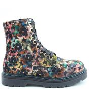 Heavenly Feet Womens Zip Lace Ankle Boot - Autumn Gold Velour - 4 image