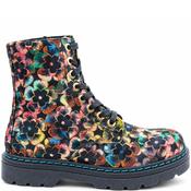 Heavenly Feet Womens Zip Lace Ankle Boot - Autumn Gold Velour - 4 image