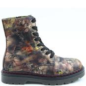 Heavenly Feet Womens Zip Lace Ankle Boot - Bronze Peony - 4