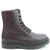 Heavenly Feet Womens Zip Lace Ankle Boot - Chocolate - 4