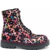 Heavenly Feet Womens Zip Lace Ankle Boot - Rose Pink Velour - 4 image