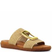 Lunar Womens Flat Strap Sandal - Beige - 6 image