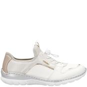 Rieker Womens Cord Slip On Trainer - White Multi - 39 image