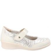 Laura Azana Womens Strap Comfort Shoe - Beige Leather - 40