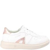 Laura Womens Lace Trainer - White Leather - 40 image