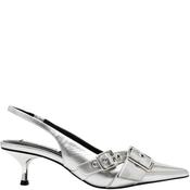 Steve Madden Womens Low Heel Sling Back - Silver - Uk 3